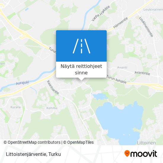 Littoistenjärventie kartta