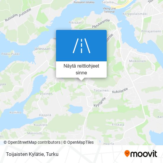 Toijaisten Kylätie kartta