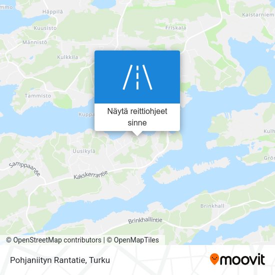 Pohjaniityn Rantatie kartta