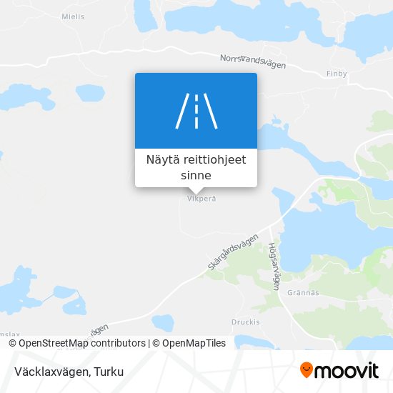 Väcklaxvägen kartta