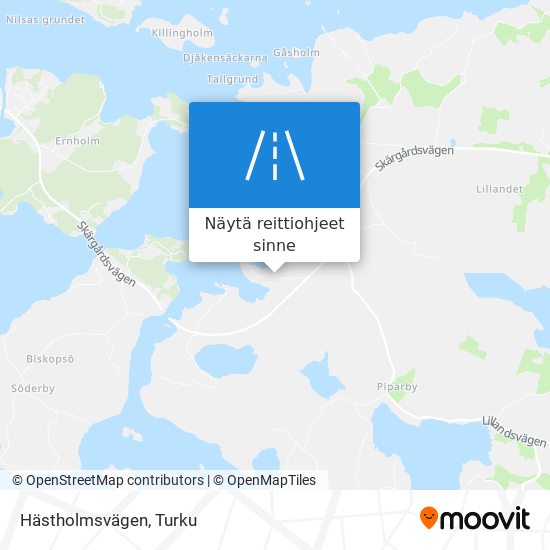 Hästholmsvägen kartta