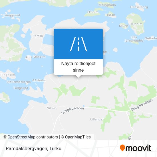 Ramdalsbergvägen kartta