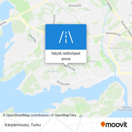 Kärpännousu kartta