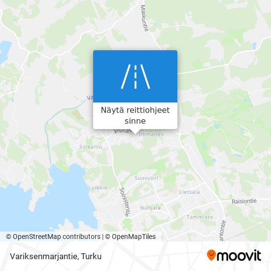 Variksenmarjantie kartta