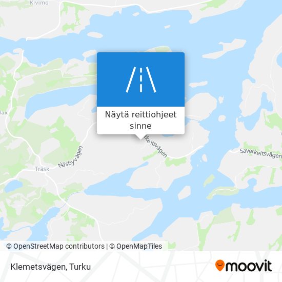 Klemetsvägen kartta