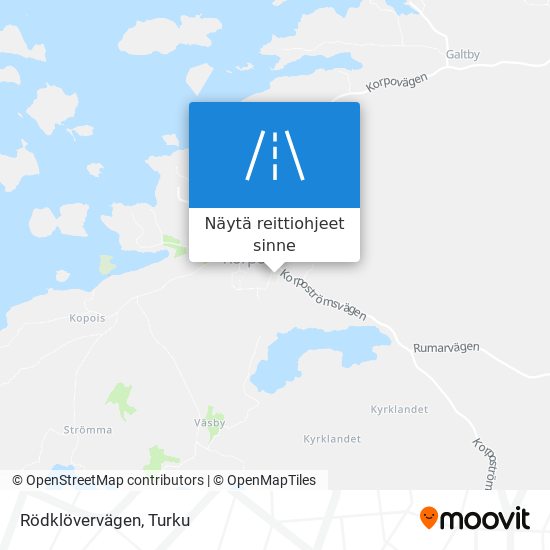 Rödklövervägen kartta