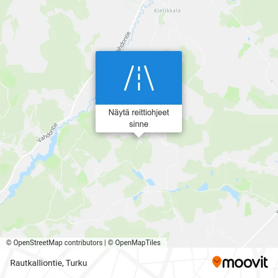 Rautkalliontie kartta