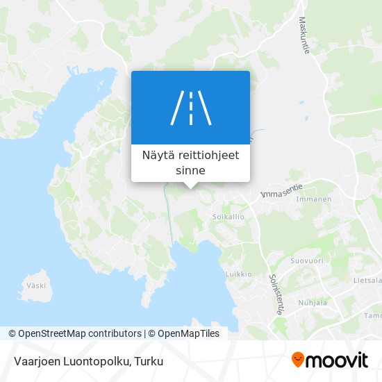 Vaarjoen Luontopolku kartta