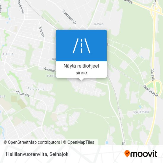 Hallilanvuorenviita kartta
