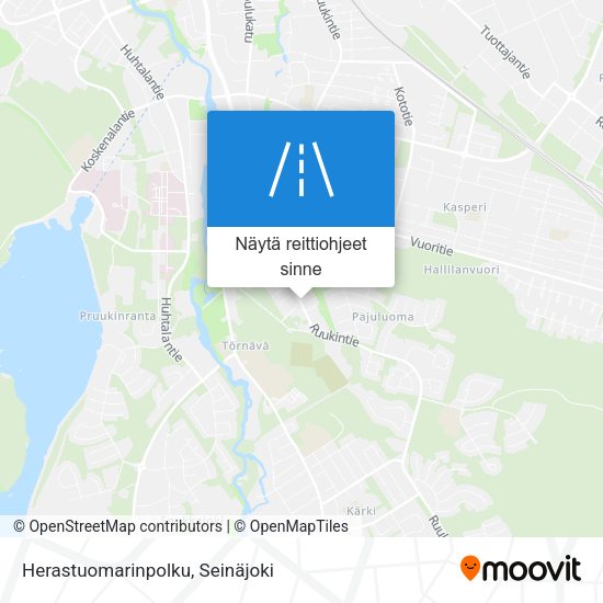Herastuomarinpolku kartta