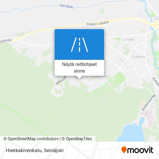 Hiekkakivenkatu kartta