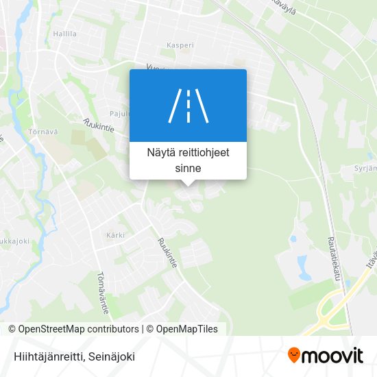 Hiihtäjänreitti kartta