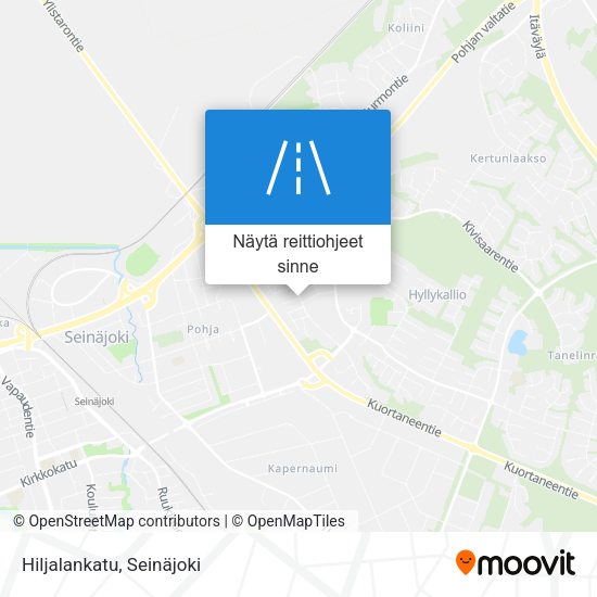 Hiljalankatu kartta