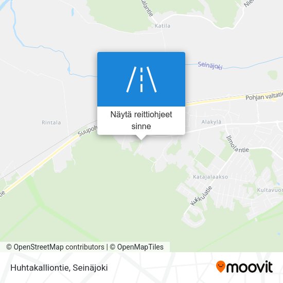 Huhtakalliontie kartta