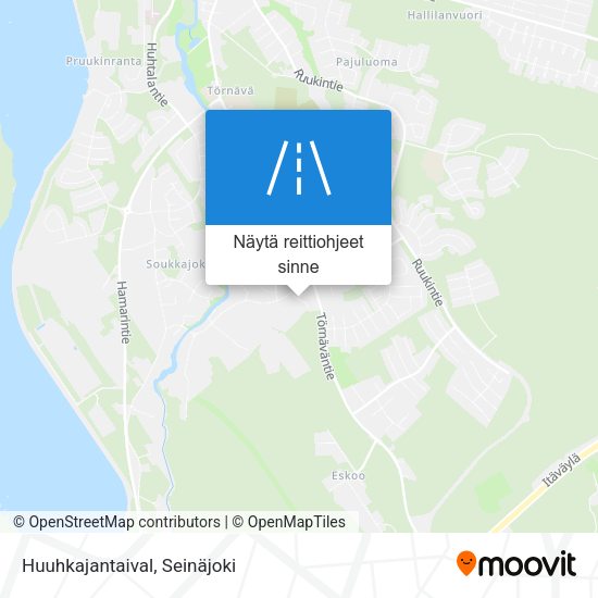Huuhkajantaival kartta