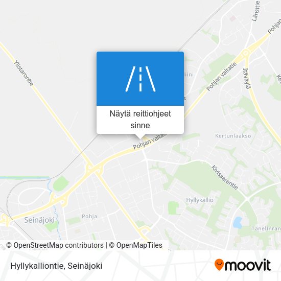 Hyllykalliontie kartta