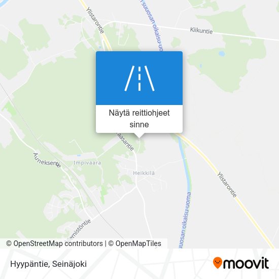 Hyypäntie kartta