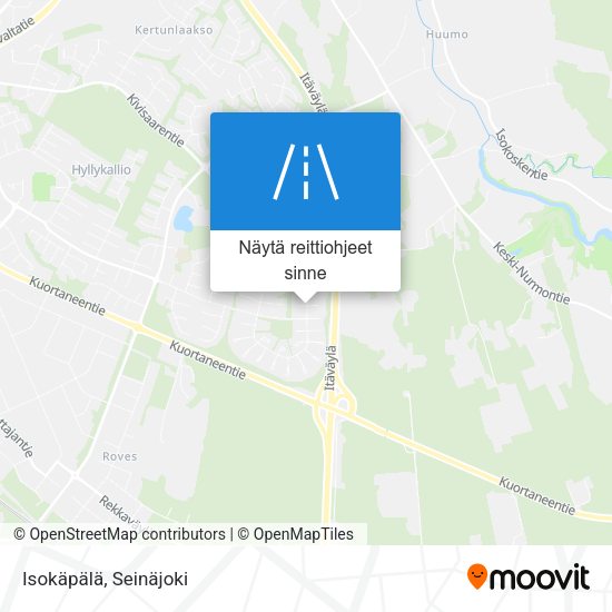 Isokäpälä kartta