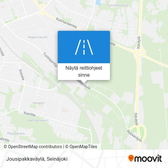Jousipakkaväylä kartta
