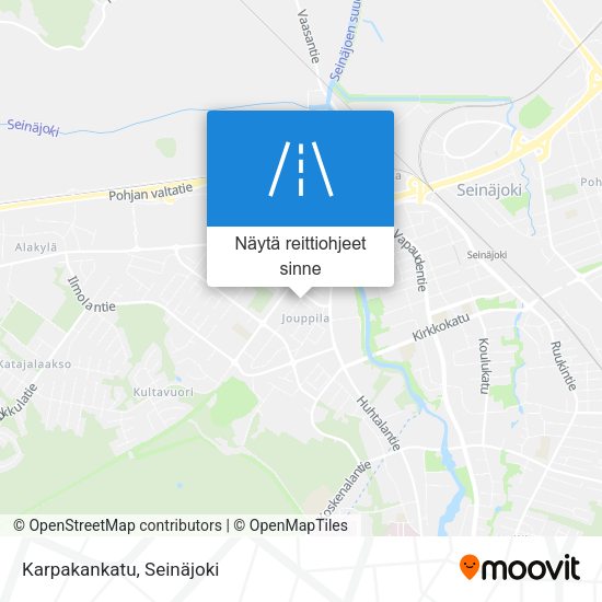 Karpakankatu kartta