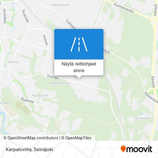 Karpaloviita kartta