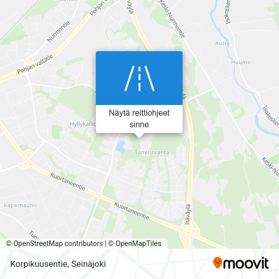 Korpikuusentie kartta