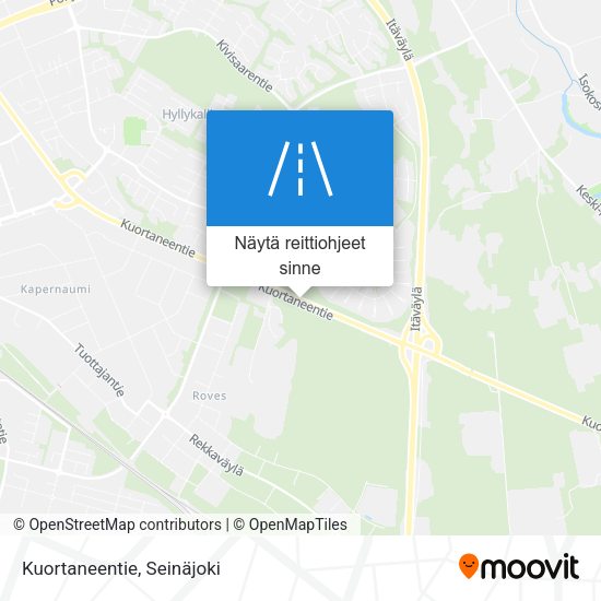 Kuortaneentie kartta