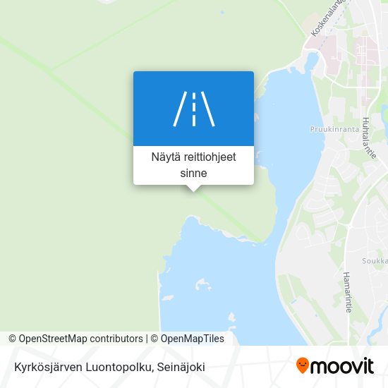 Kyrkösjärven Luontopolku kartta