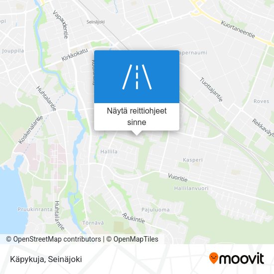 Käpykuja kartta