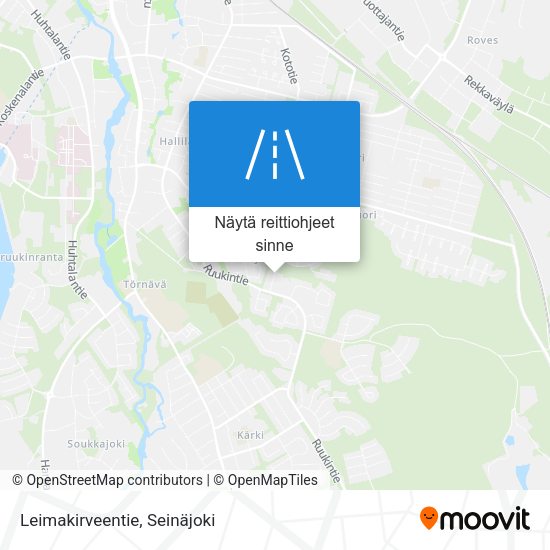 Leimakirveentie kartta