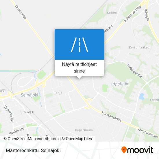 Mantereenkatu kartta