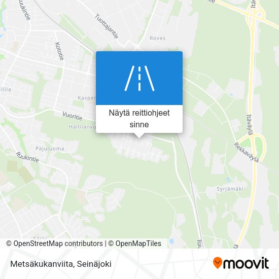 Metsäkukanviita kartta
