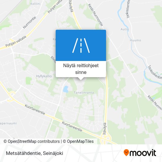Metsätähdentie kartta