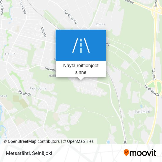 Metsätähti kartta