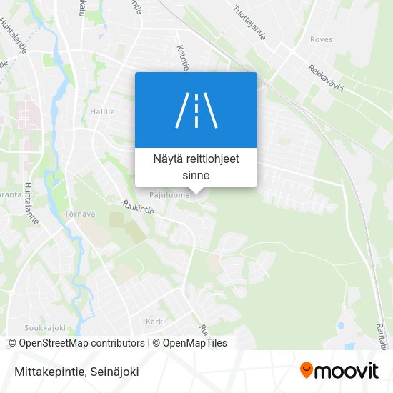 Mittakepintie kartta