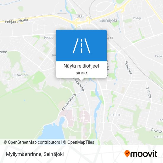Myllymäenrinne kartta
