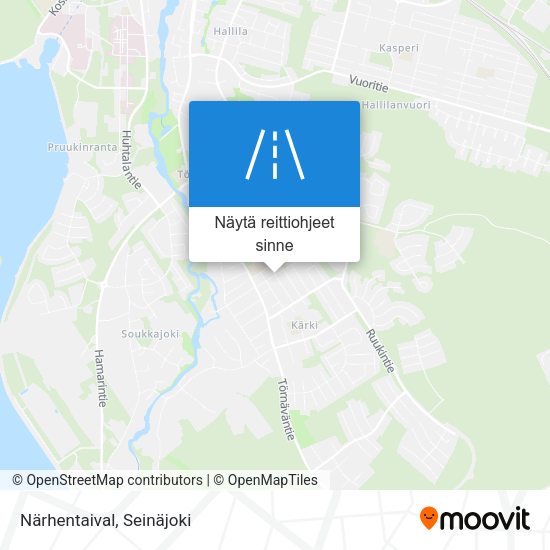 Närhentaival kartta