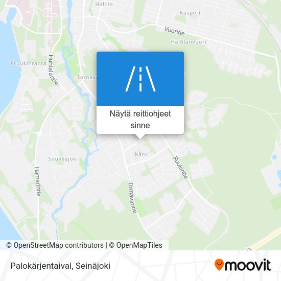 Palokärjentaival kartta