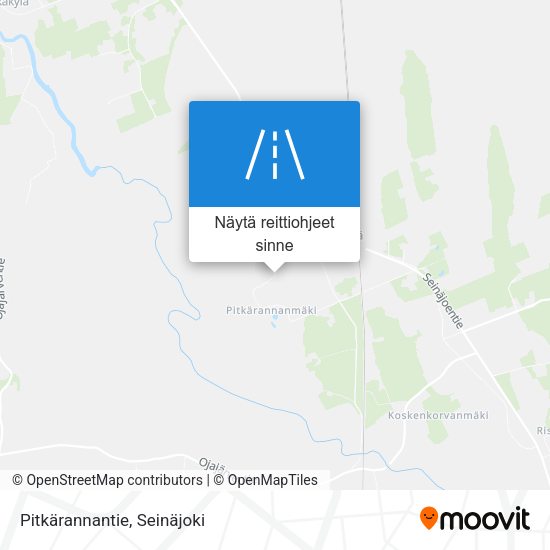 Pitkärannantie kartta