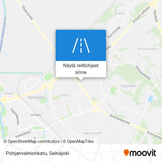 Pohjanvainionkatu kartta