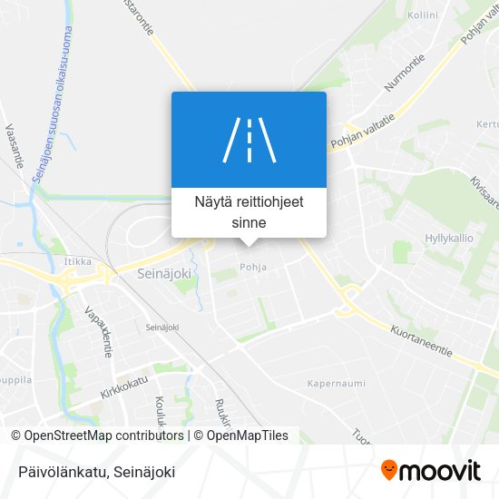 Päivölänkatu kartta