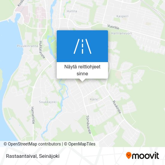 Rastaantaival kartta