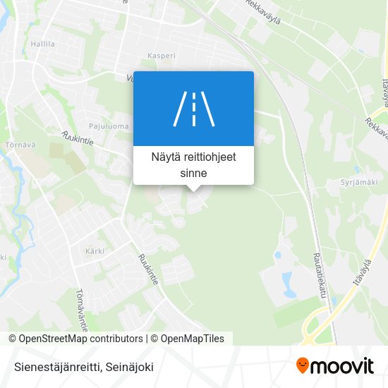 Sienestäjänreitti kartta