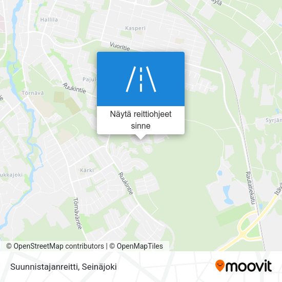 Suunnistajanreitti kartta