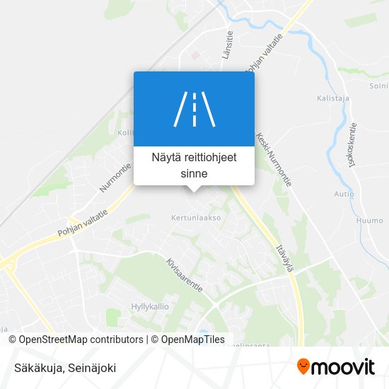 Säkäkuja kartta