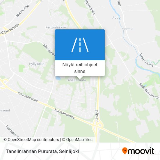 Tanelinrannan Pururata kartta