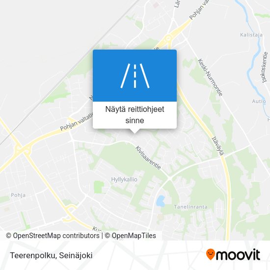 Teerenpolku kartta