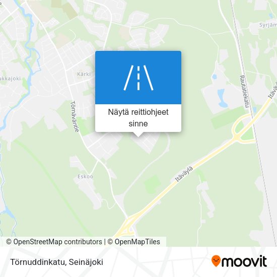 Törnuddinkatu kartta