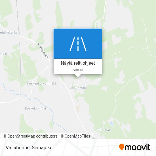 Väliahontie kartta
