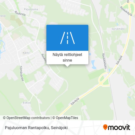 Pajuluoman Rantapolku kartta